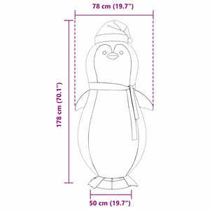 Schnee-Pinguin Figur 178cm mit 600 LEDs