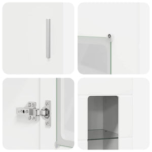Highboard FLORIN Weiß mit Regal