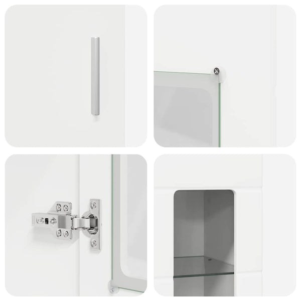 Highboard FLORIN Weiß mit Regal