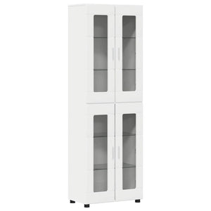 Highboard FLORIN Weiß mit Regal