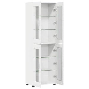 Highboard FLORIN Weiß mit Regal