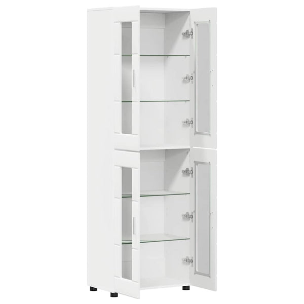 Highboard FLORIN Weiß mit Regal