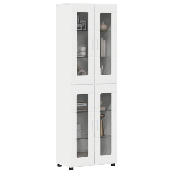 Highboard FLORIN Weiß mit Regal