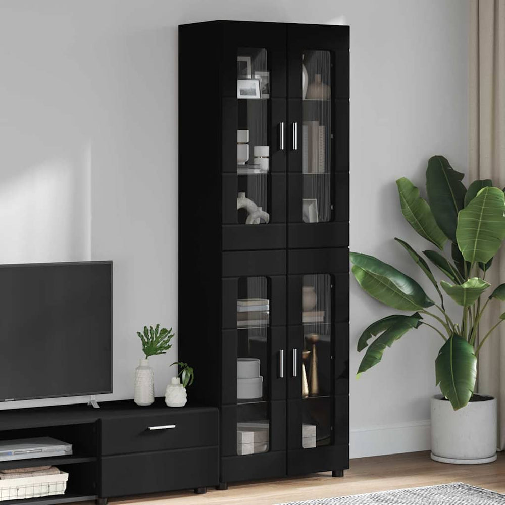 Highboard FLORIN Schwarz 60x35x182cm