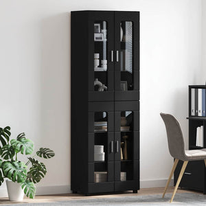 Highboard FLORIN Schwarz 60x35x182cm