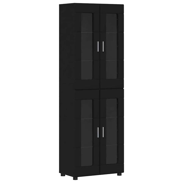 Highboard FLORIN Schwarz 60x35x182cm