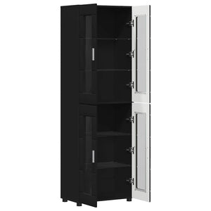 Highboard FLORIN Schwarz 60x35x182cm