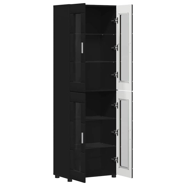 Highboard FLORIN Schwarz 60x35x182cm