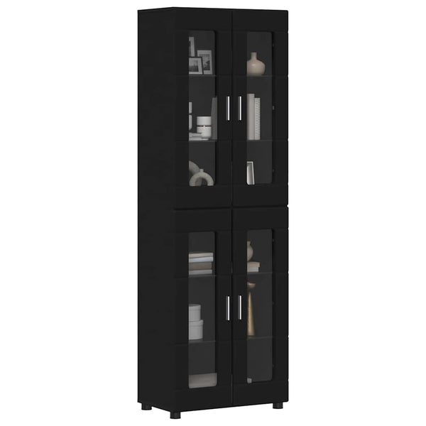 Highboard FLORIN Schwarz 60x35x182cm