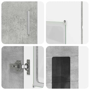 Highboard FLORIN Beton Grau 60x35x182cm