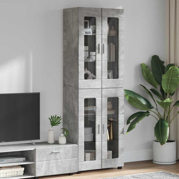 Highboard FLORIN Beton Grau 60x35x182cm