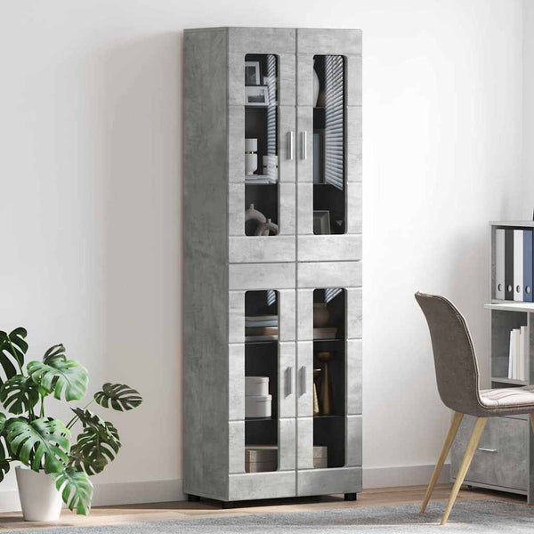 Highboard FLORIN Beton Grau 60x35x182cm