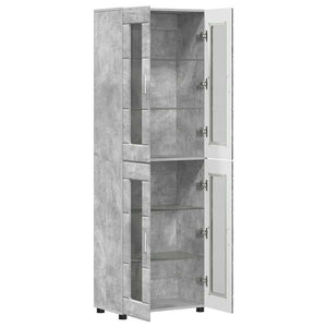 Highboard FLORIN Beton Grau 60x35x182cm