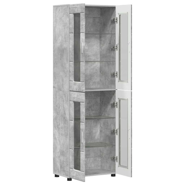 Highboard FLORIN Beton Grau 60x35x182cm