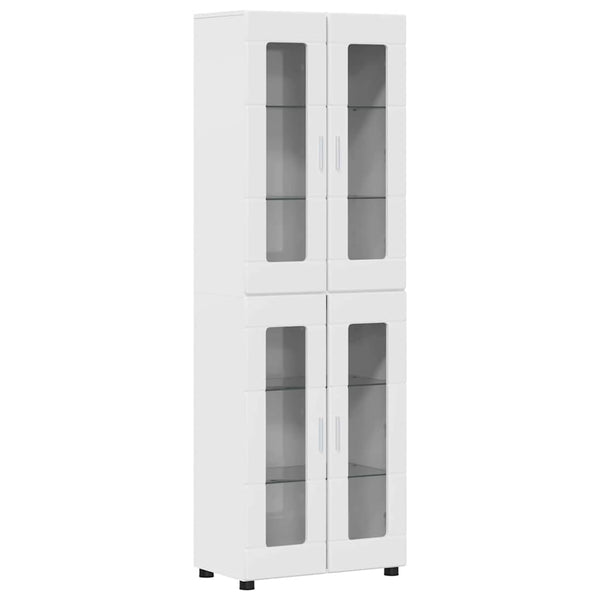 Highboard FLORIN Hochglanz Weiß 60x35x182cm