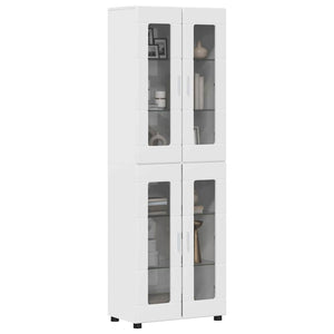 Highboard FLORIN Hochglanz Weiß 60x35x182cm