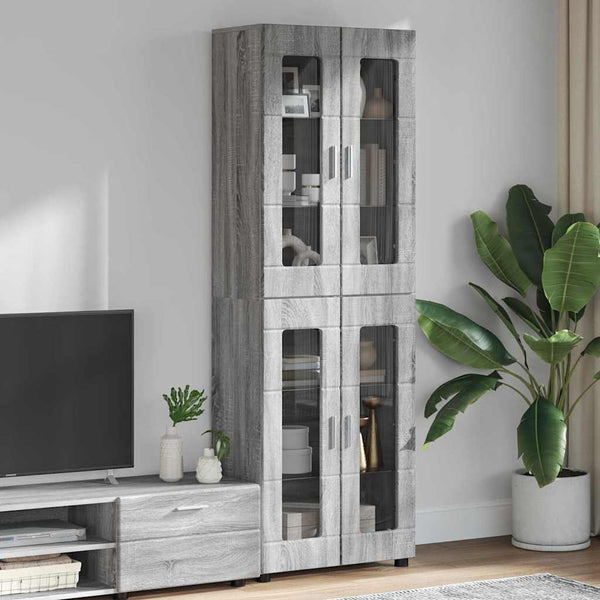 Highboard FLORIN Grau Sonoma 60x35x182cm