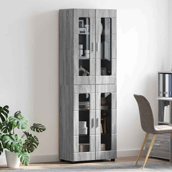 Highboard FLORIN Grau Sonoma 60x35x182cm