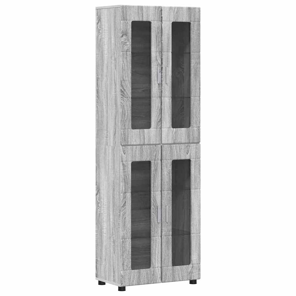 Highboard FLORIN Grau Sonoma 60x35x182cm