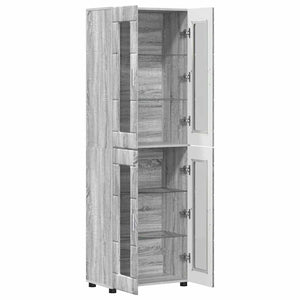 Highboard FLORIN Grau Sonoma 60x35x182cm