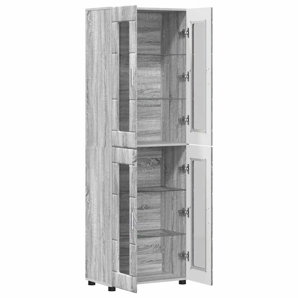 Highboard FLORIN Grau Sonoma 60x35x182cm