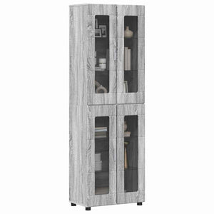 Highboard FLORIN Grau Sonoma 60x35x182cm