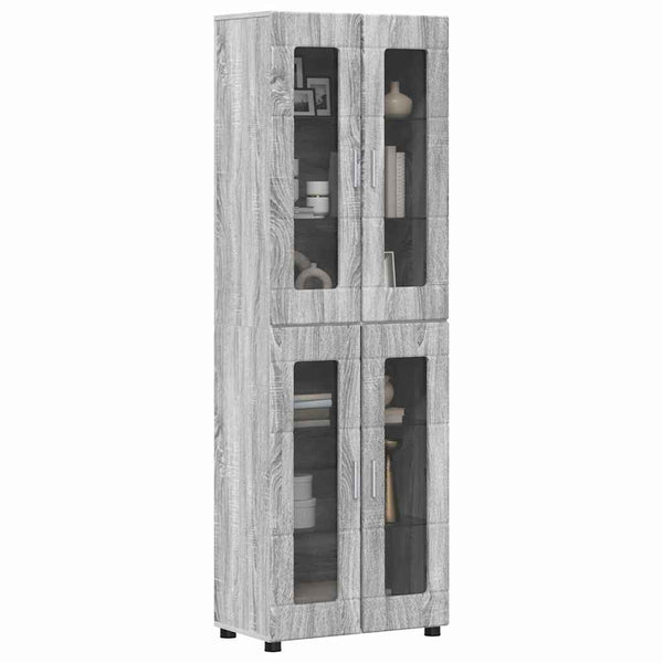 Highboard FLORIN Grau Sonoma 60x35x182cm