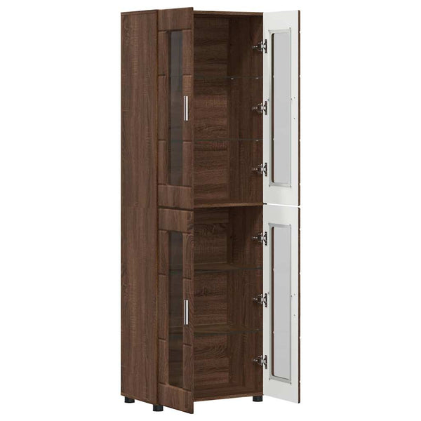 Highboard FLORIN Braun Eichen-Optik, 182 cm