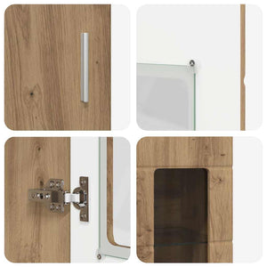 Highboard FLORIN Artisan Eiche 60x35x182 cm