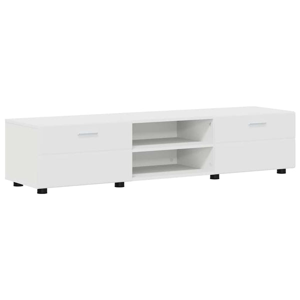 vidaXL Meuble TV avec tiroirs FLORIN 3 pcs Bois d'ingénierie Blanc