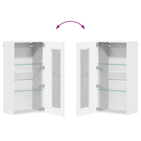 vidaXL Meuble TV avec tiroirs FLORIN 3 pcs Bois d'ingénierie Blanc