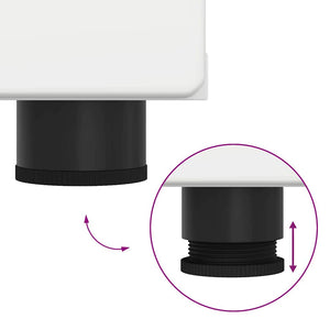 vidaXL Meuble TV avec tiroirs FLORIN 3 pcs Bois d'ingénierie Blanc