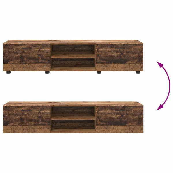 TV-Schrank Set 3-teilig Altholz