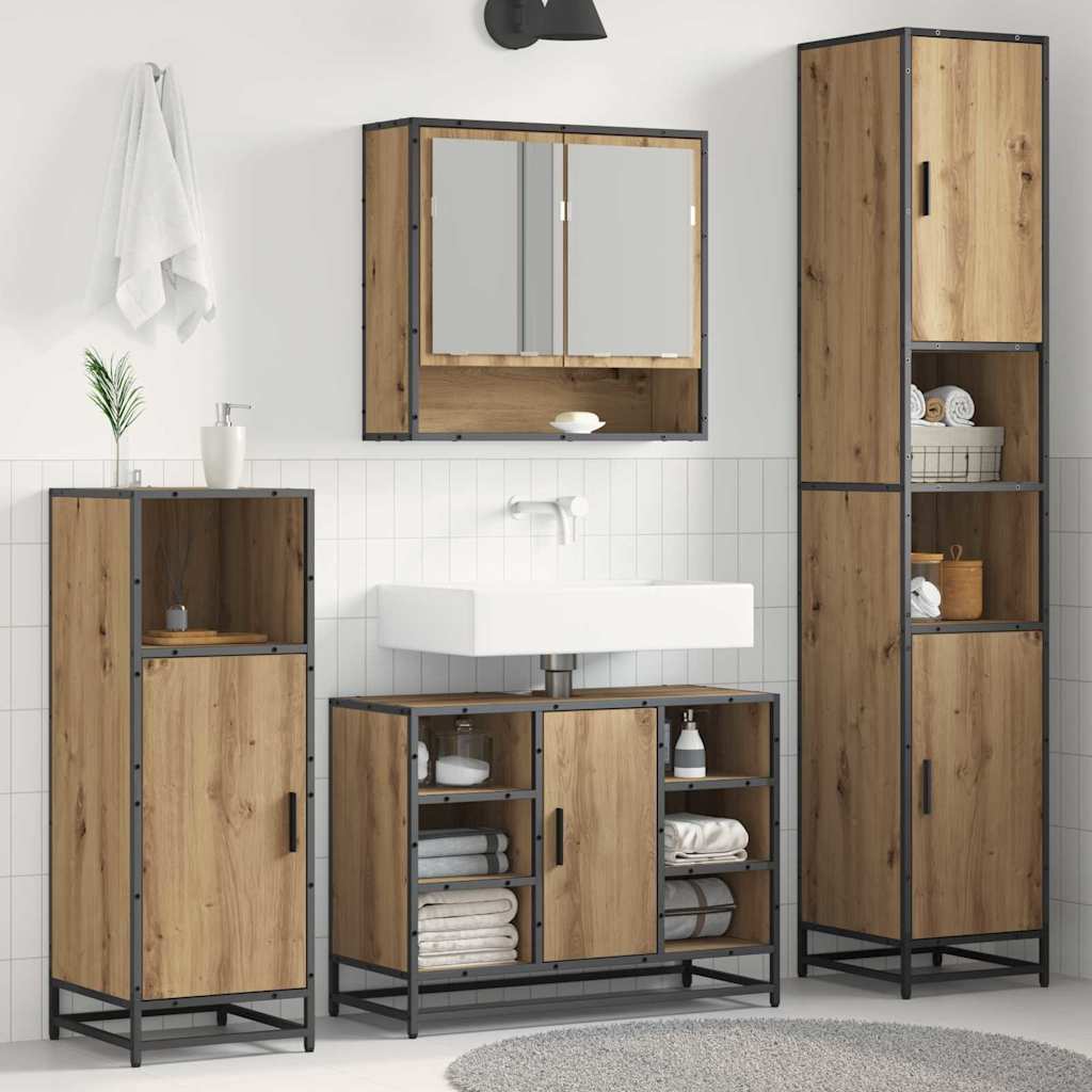 Badezimmermöbel Set Artisan-Eiche 188,5cm