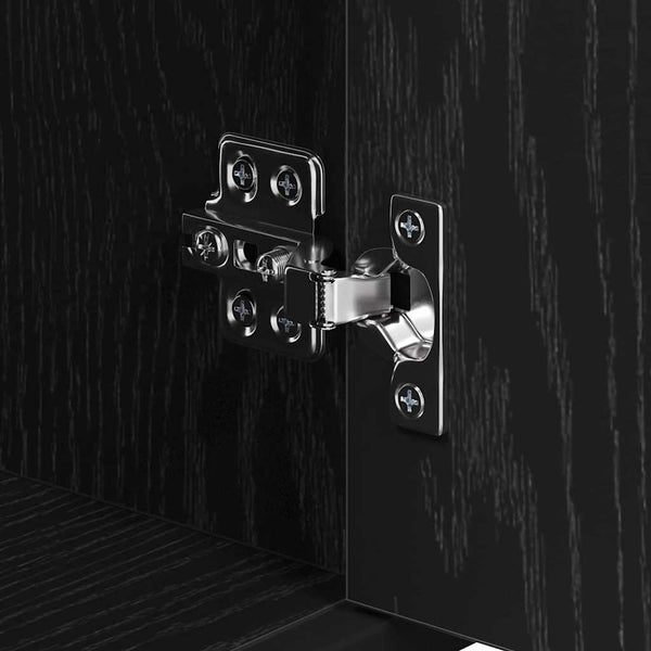 Badezimmermöbel Set Schwarz Eiche 188,5cm