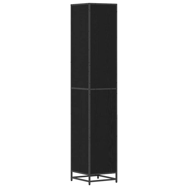Badezimmermöbel Set Schwarz Eiche 188,5cm