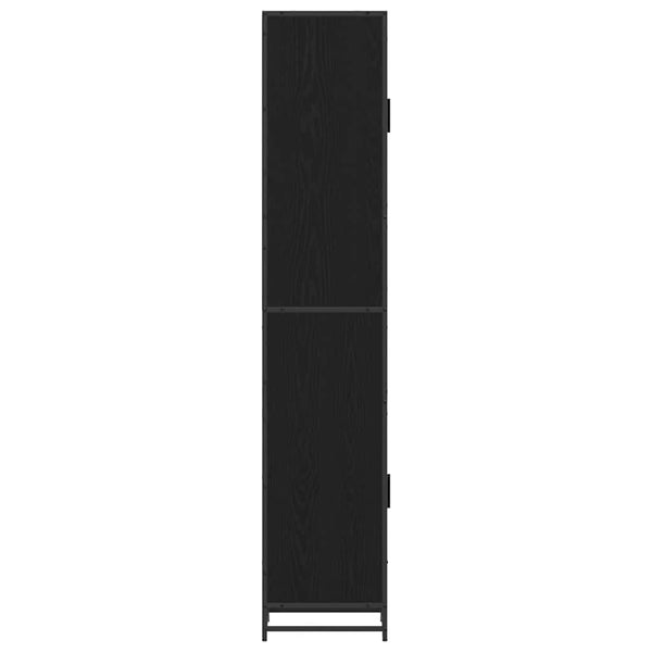 Badezimmermöbel Set Schwarz Eiche 188,5cm