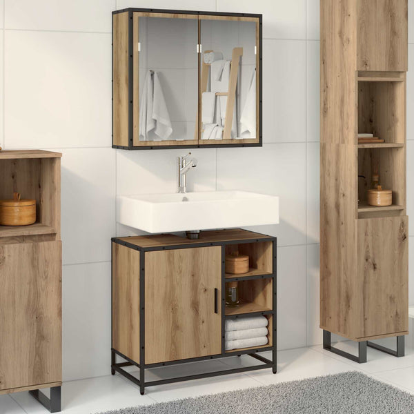 Badezimmermöbel Set Artisan Eiche mit Regal