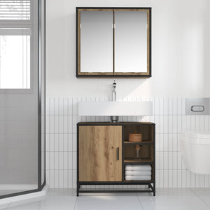 Badezimmermöbel Set Artisan Eiche mit Regal