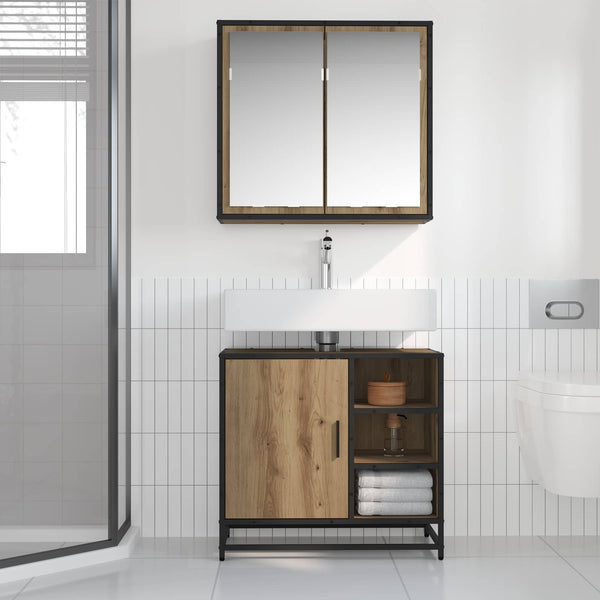 Badezimmermöbel Set Artisan Eiche mit Regal