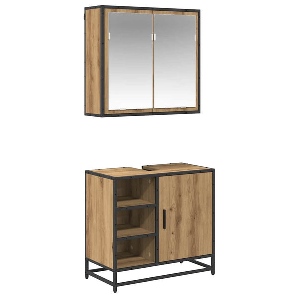 Badezimmermöbel Set Artisan Eiche mit Regal