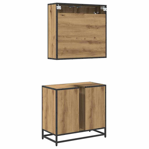 Badezimmermöbel Set Artisan Eiche mit Regal