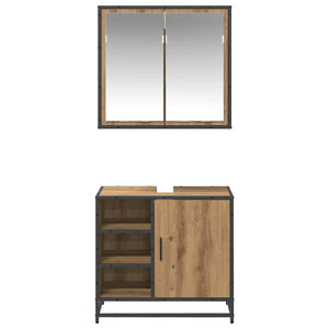 Badezimmermöbel Set Artisan Eiche mit Regal