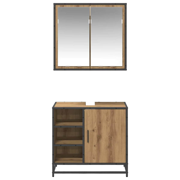 Badezimmermöbel Set Artisan Eiche mit Regal