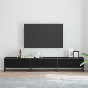 TV-Einheit 2er-Set, Schwarz Eichen-Optik, 240 cm