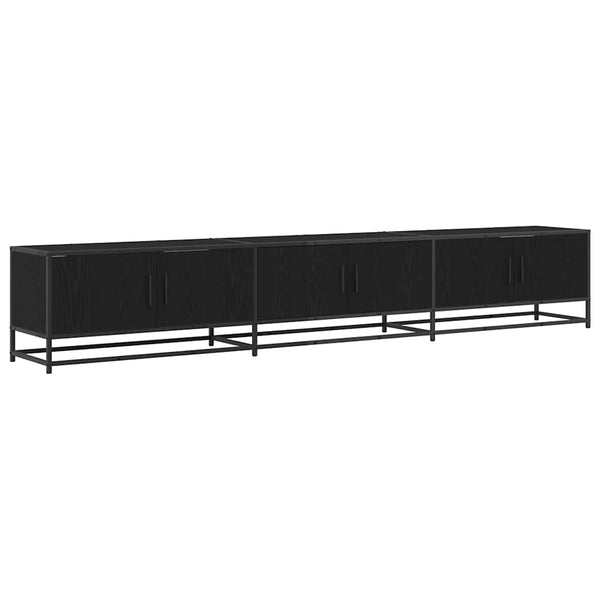 TV-Einheit 2er-Set, Schwarz Eichen-Optik, 240 cm