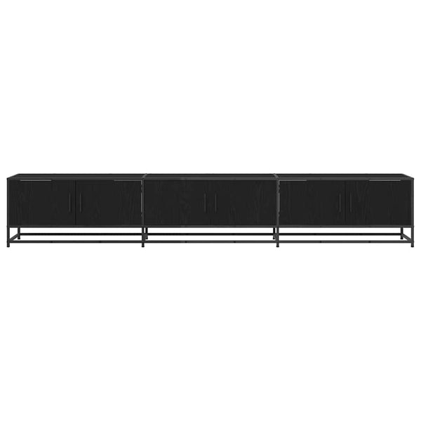 TV-Einheit 2er-Set, Schwarz Eichen-Optik, 240 cm