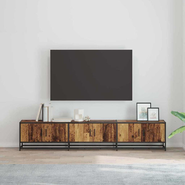 TV-Einheit 2er Set Altholz 210 cm
