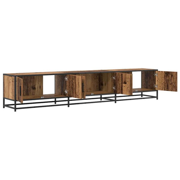 TV-Einheit 2er Set Altholz 210 cm