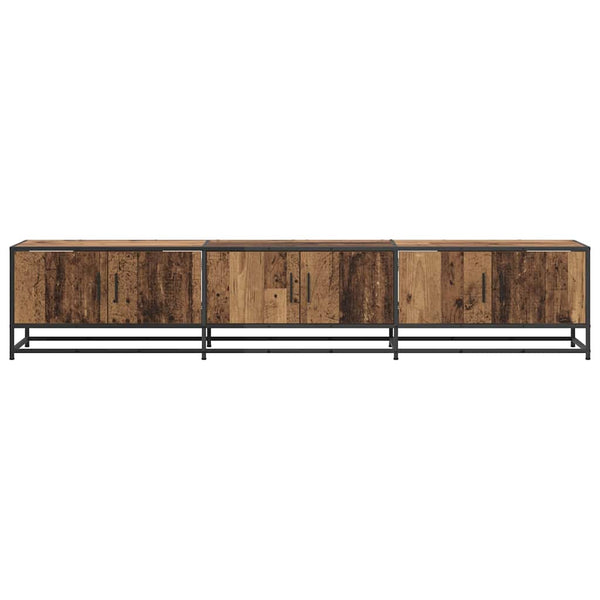 TV-Einheit 2er Set Altholz 210 cm